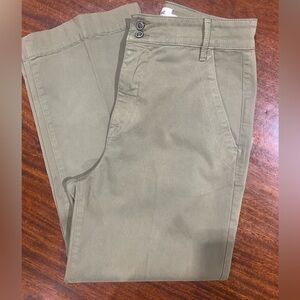 FRAME Le Crop Green Mini Boot Jeans size 30